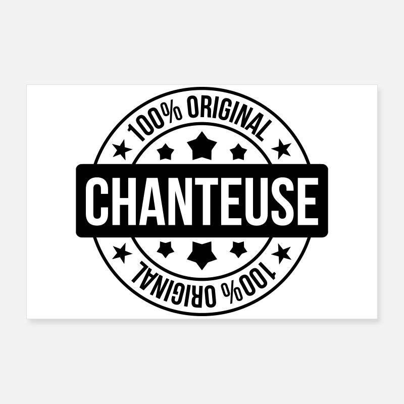 Chanteuse - Chanter - Chanson Poster 90 x 60 cm