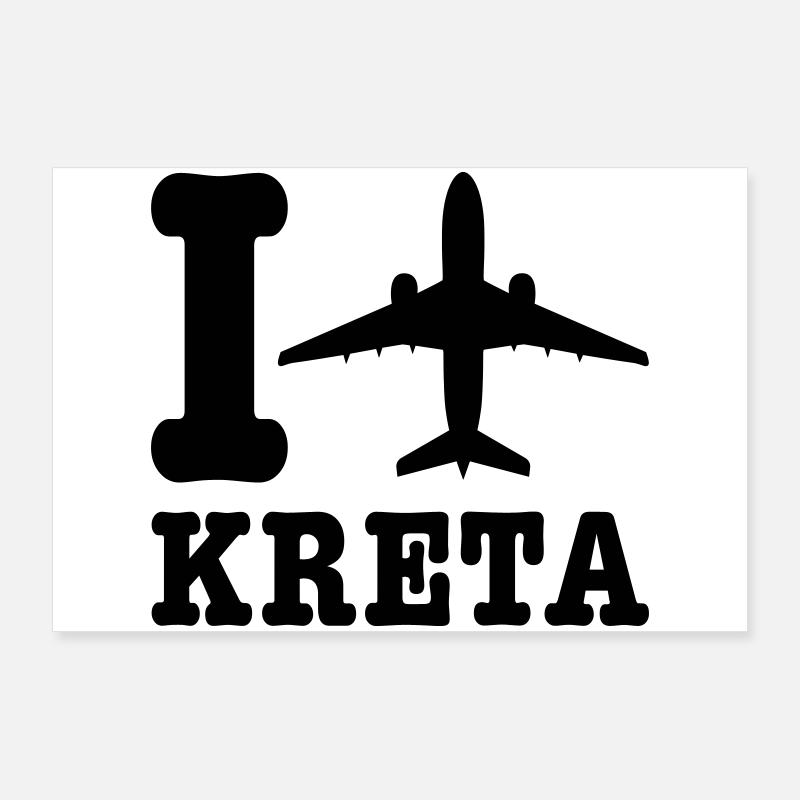 Kreta Urlaub Poster 90x60 cm