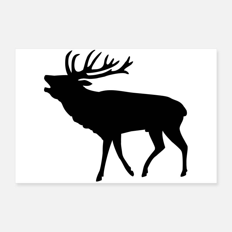 hirsch jäger jagd Poster 90x60 cm