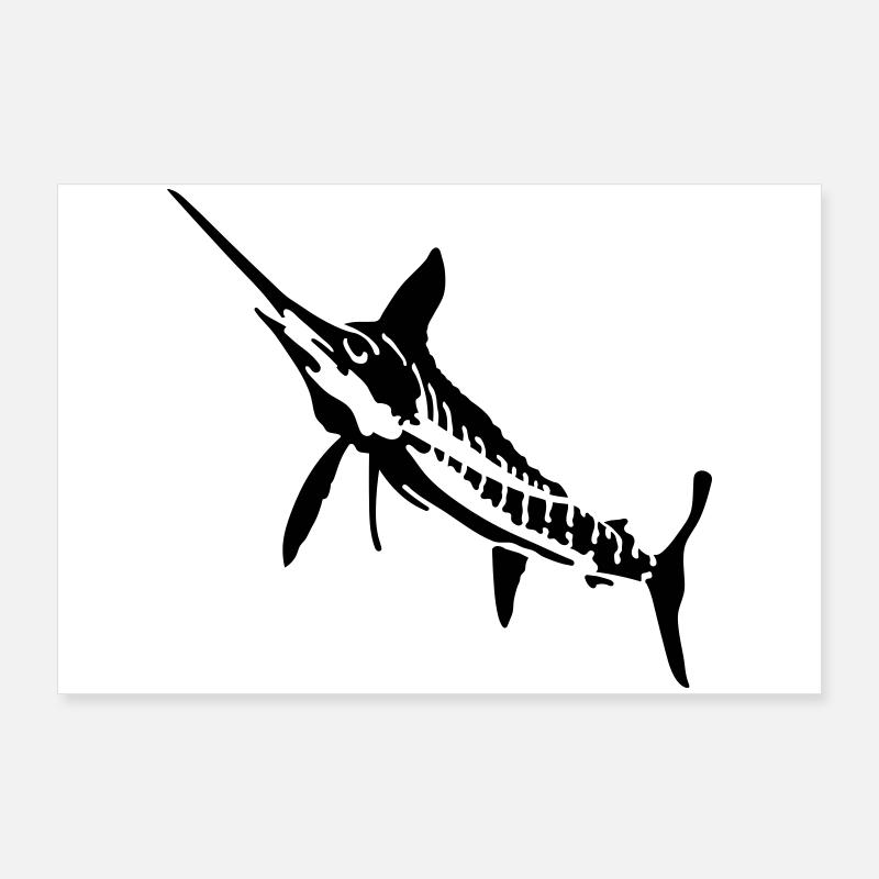 Speerfisch Poster 90x60 cm