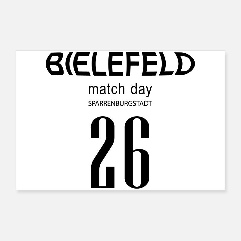 Bielefeld Matchday 2026 Poster 36" x 24" (90x60 cm)