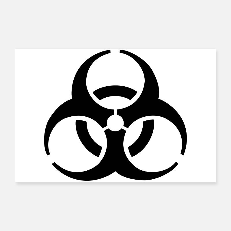 Biohazard - Symbole de biohazard - Biohazard Poster 90 x 60 cm