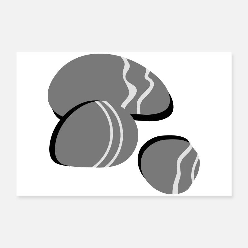 Three pebbles Poster 36" x 24" (90x60 cm)