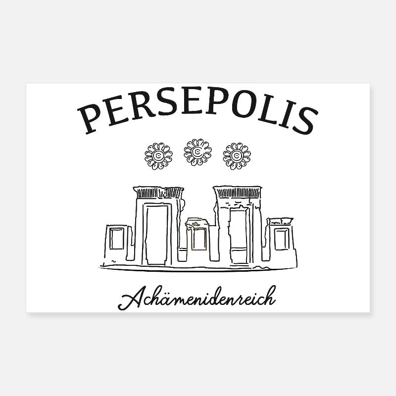 Iran, Persepolis, excavation site Poster 36" x 24" (90x60 cm)