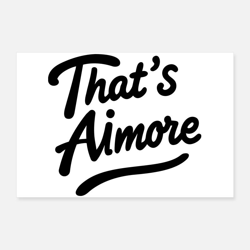 « C’est AiMore » Chemise à jeu de mots Poster 90 x 60 cm