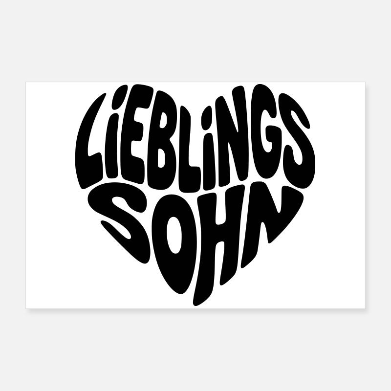 Lieblingssohn Poster 90x60 cm