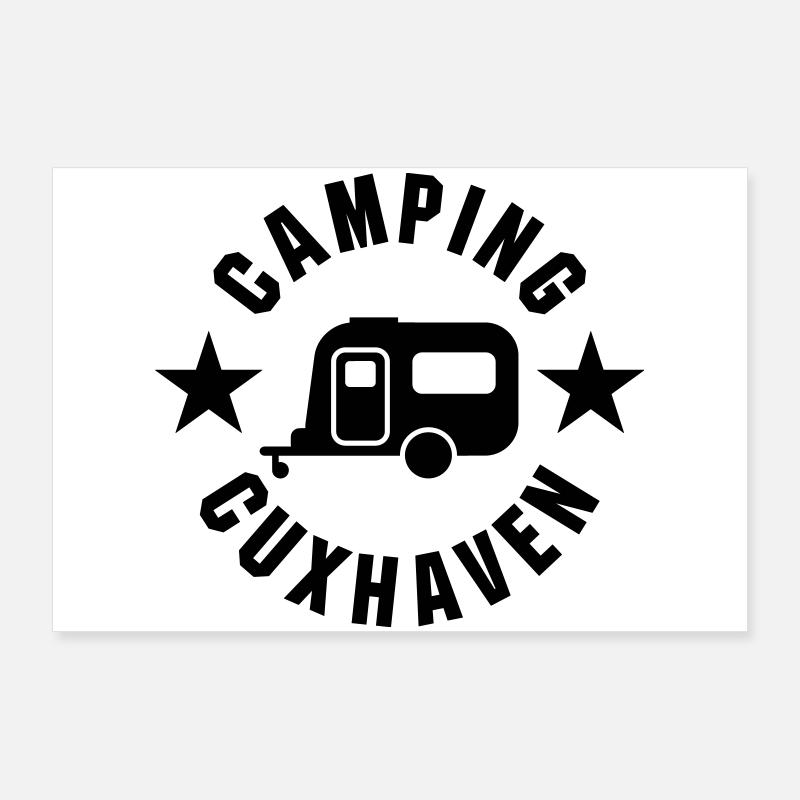 Camping Cuxhaven Poster 90 x 60 cm