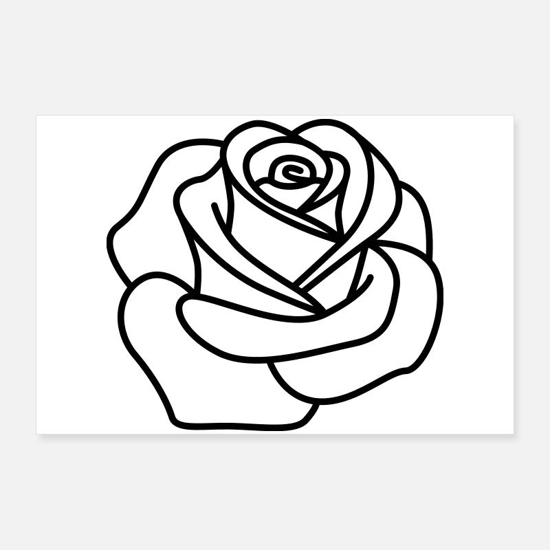 Rose Poster 90 x 60 cm