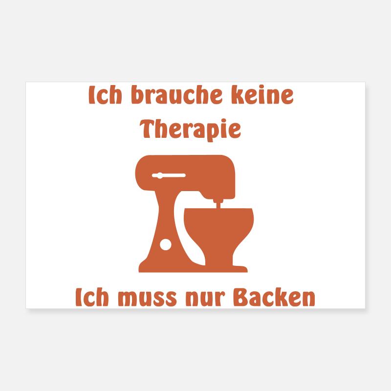 Baking therapy Poster 36" x 24" (90x60 cm)