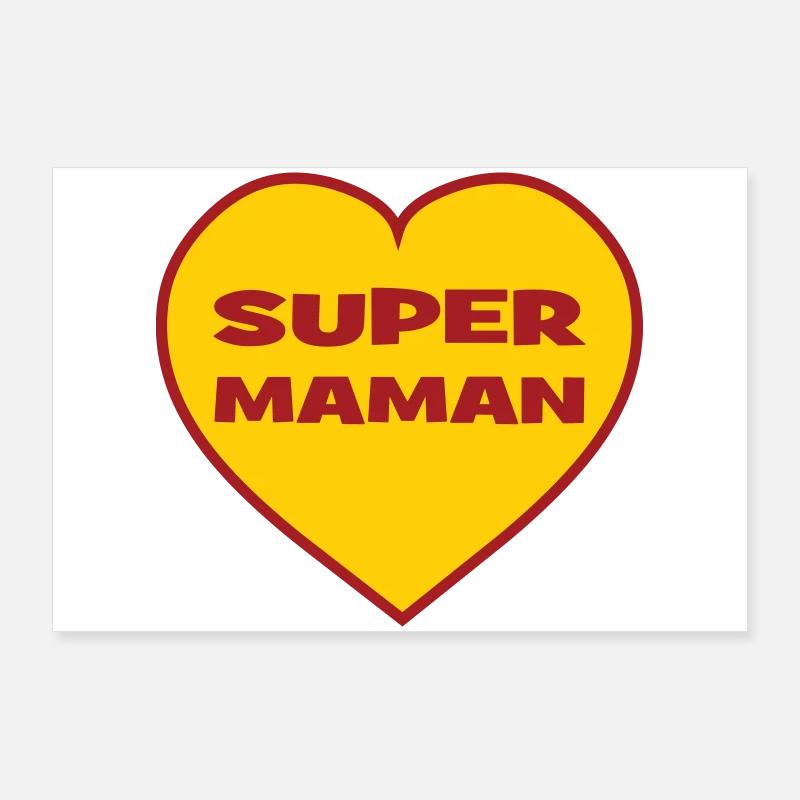 Super-Mama – Muttertag Poster 90x60 cm