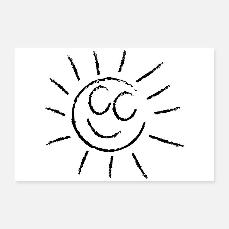 Sonne Poster 90x60 cm