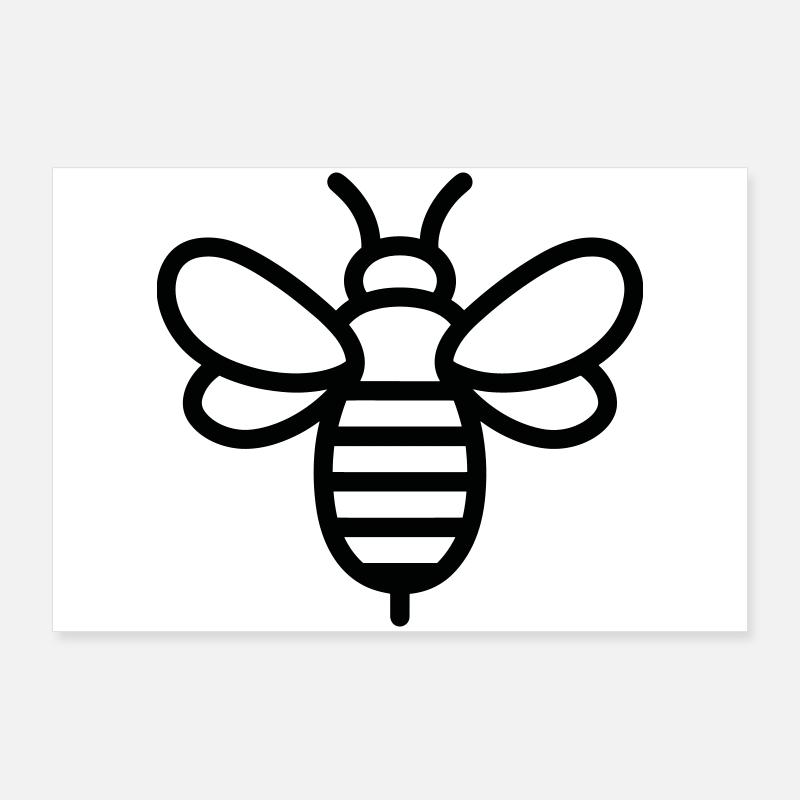 bee Poster 36" x 24" (90x60 cm)