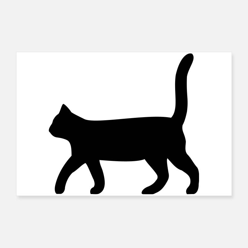 Chat noir Poster 90 x 60 cm