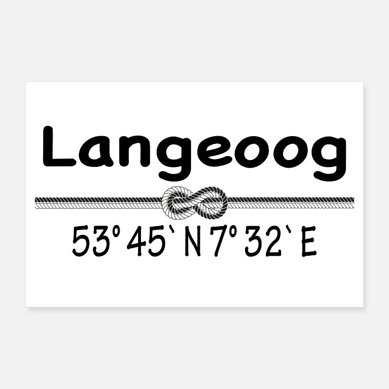 Coordinates Langeoog Poster 36" x 24" (90x60 cm)