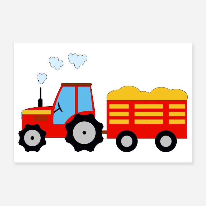 tractor Poster 36" x 24" (90x60 cm)