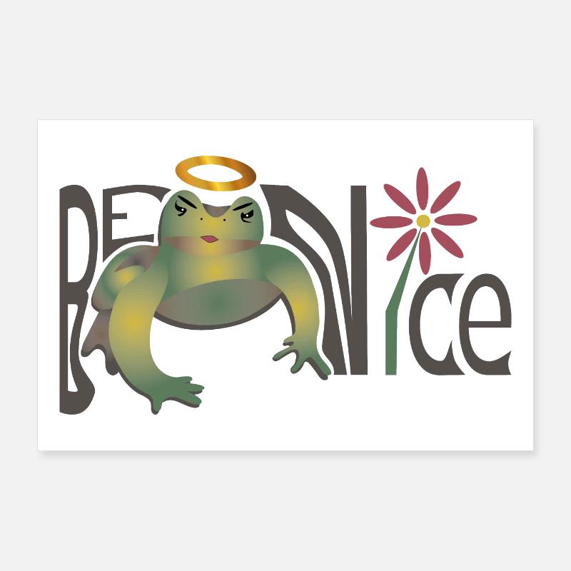 Nett sein Poster 90x60 cm