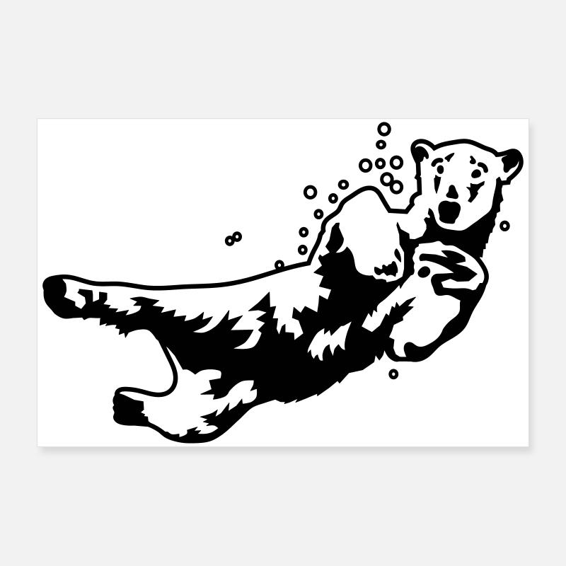 polar bear Poster 36" x 24" (90x60 cm)