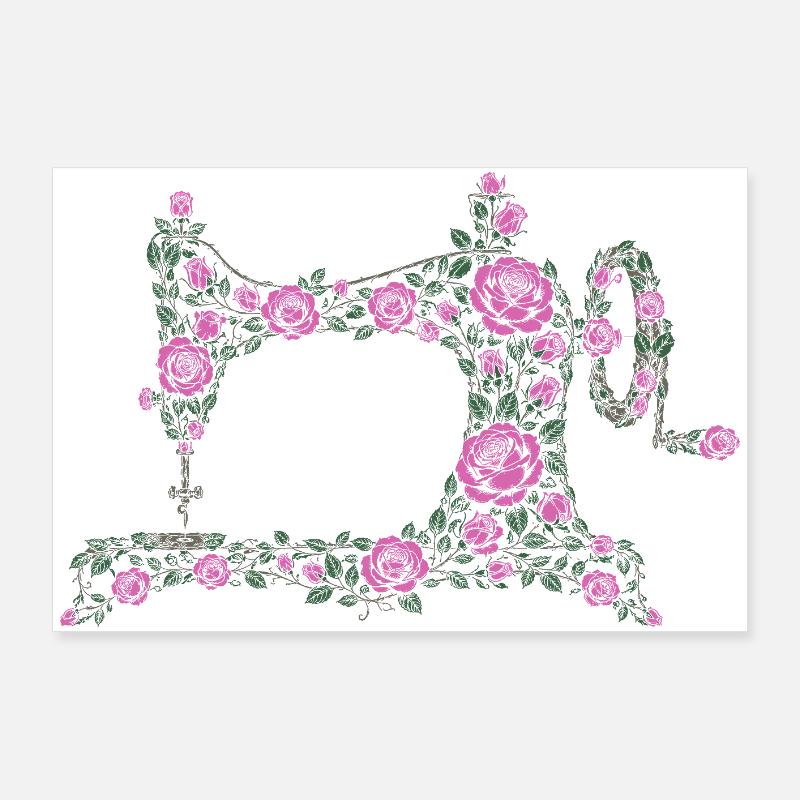 sewing machine Poster 36" x 24" (90x60 cm)