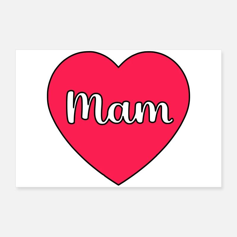 Maman Hart Poster 90 x 60 cm