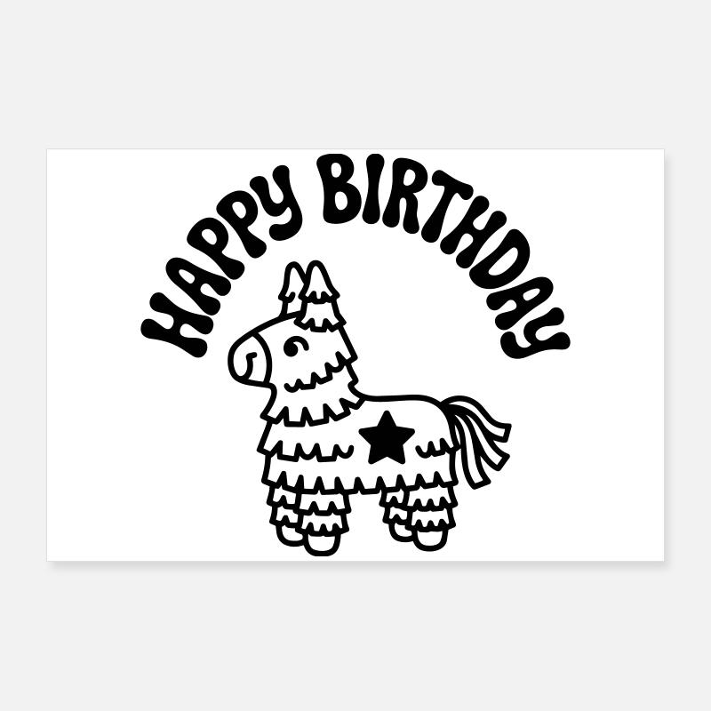 Geburtstag Poster 90x60 cm