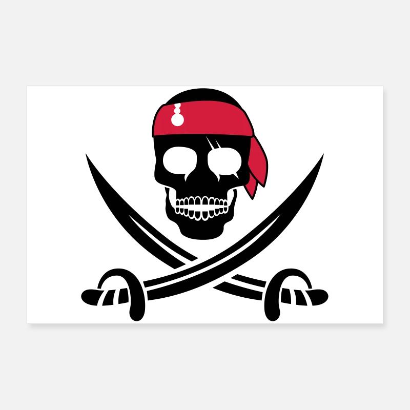 pirate Poster 90 x 60 cm