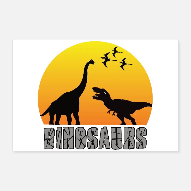 dinosaur Poster 36" x 24" (90x60 cm)