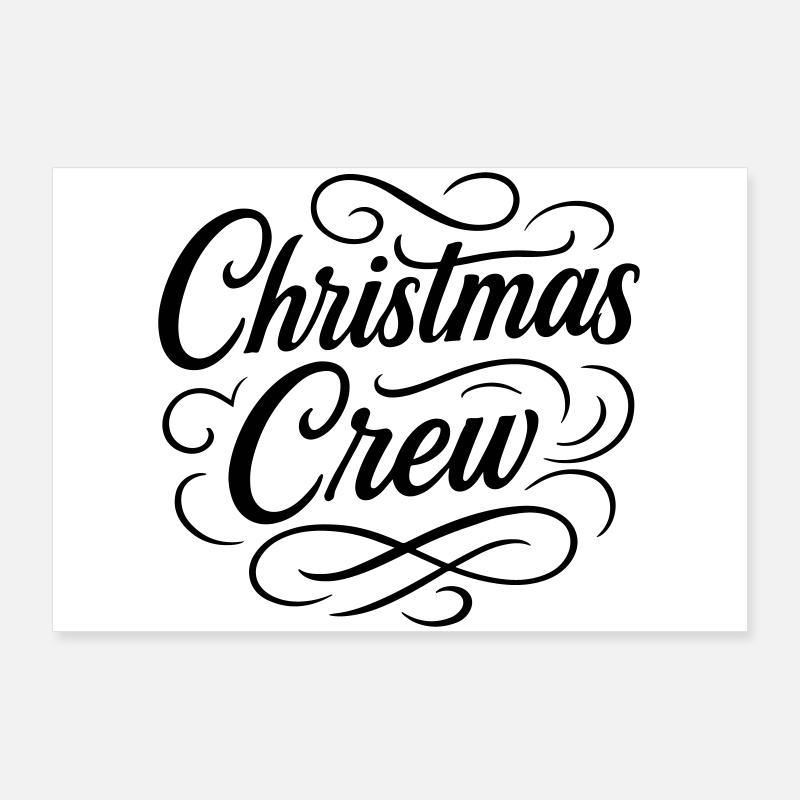 Équipage de Noël Weihnachten Poster 90 x 60 cm