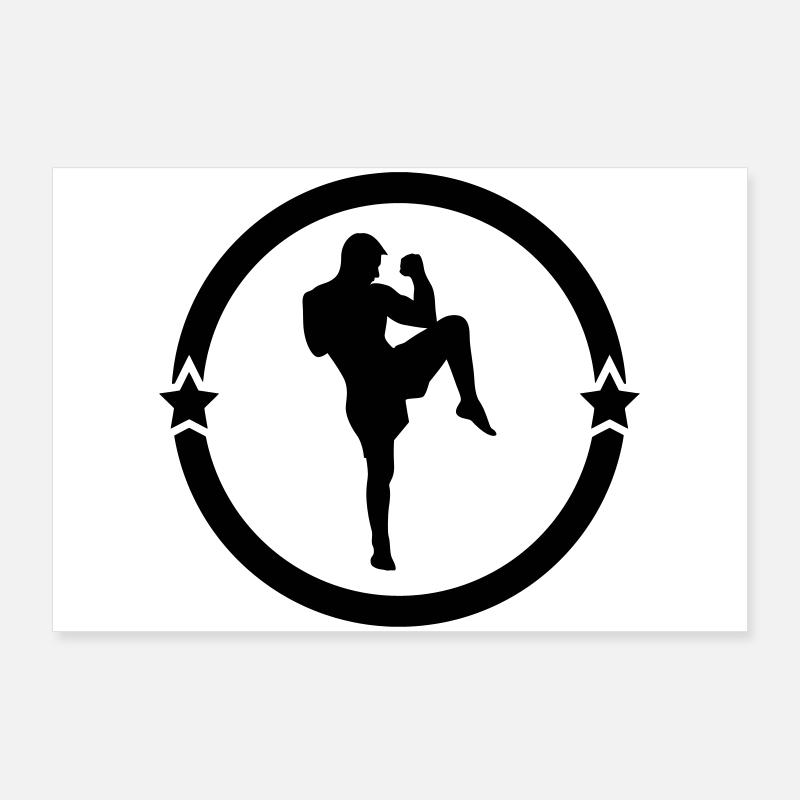 Kickboxing / Kick-Boxeur / Kick Boxing / Poster 90 x 60 cm