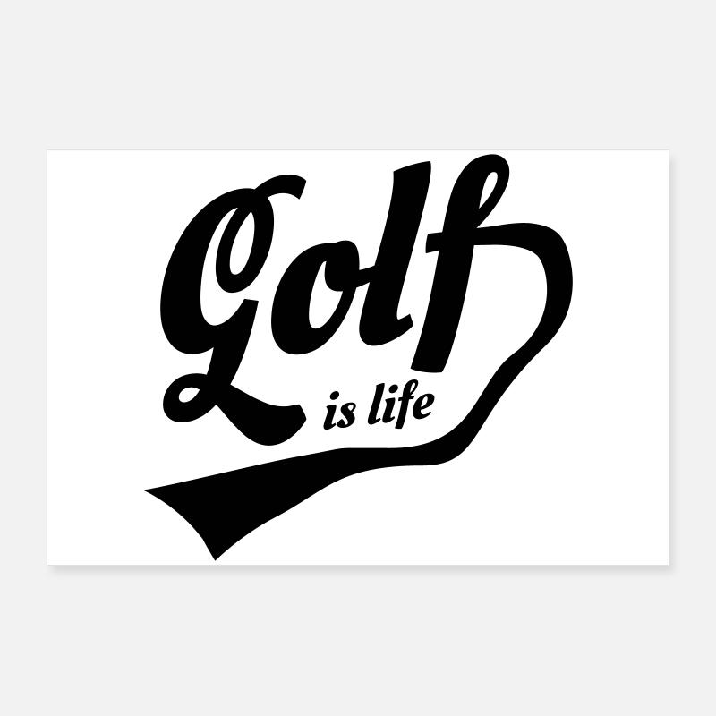 wave is life retro design Poster 36" x 24" (90x60 cm)