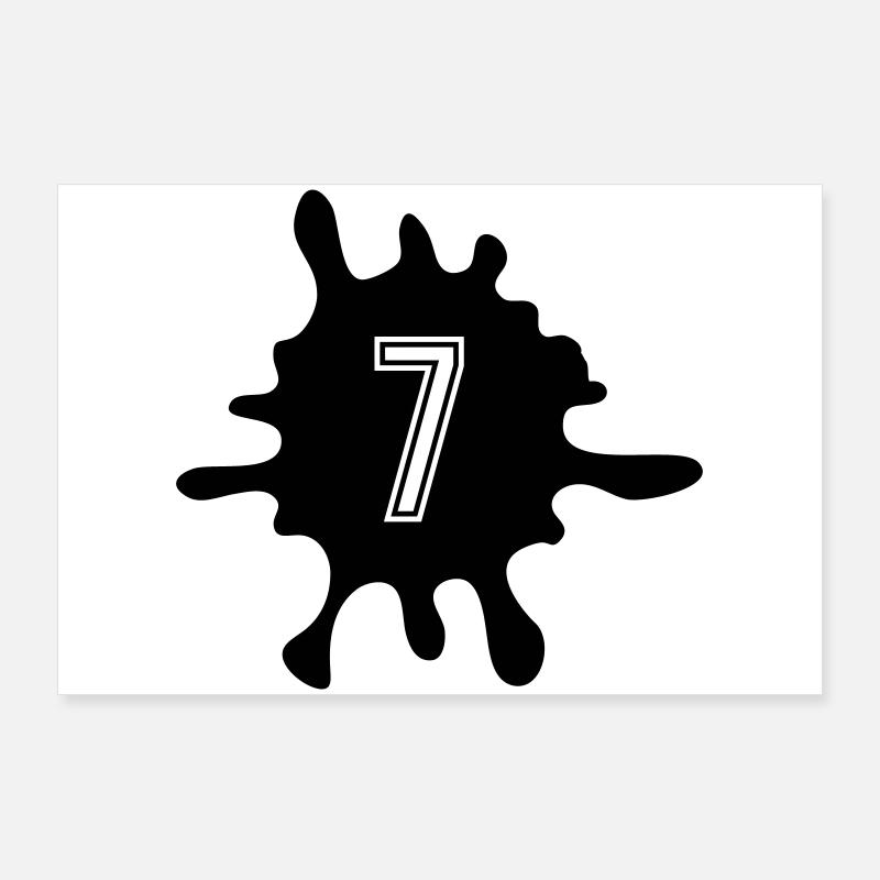 Nombre de Blobs 7 Poster 90 x 60 cm