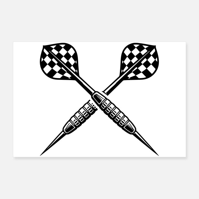 Throwing Dart Darts Dart Poster 36" x 24" (90x60 cm)
