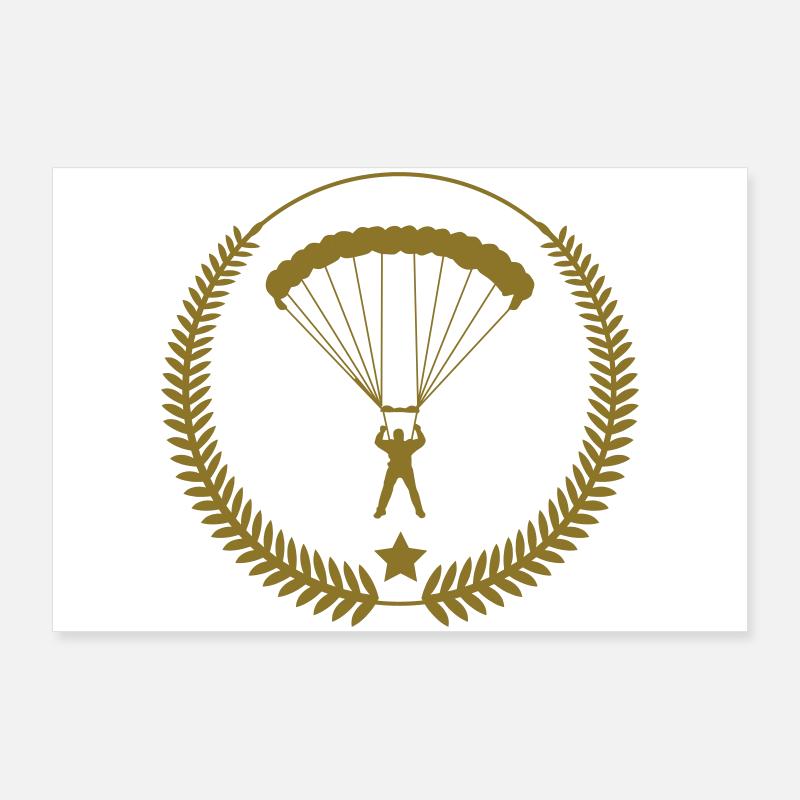 Skydiving - Parachutisme Poster 90 x 60 cm