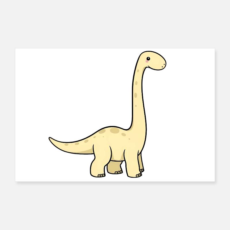 Brachiosaurus Dinosaur Poster 36" x 24" (90x60 cm)