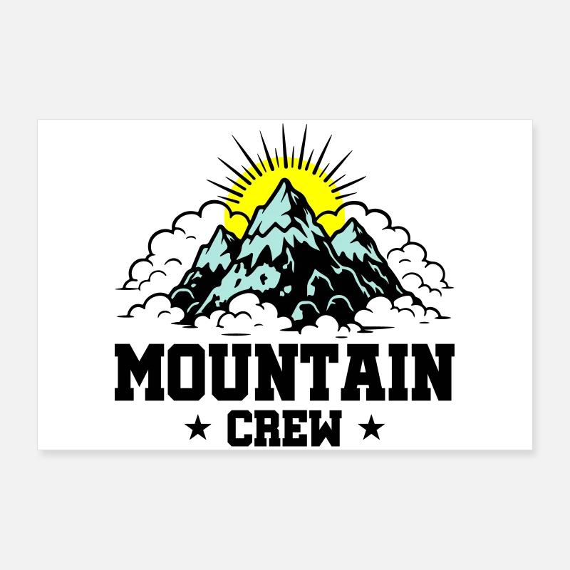 Mountain Crew Berge Poster 90x60 cm