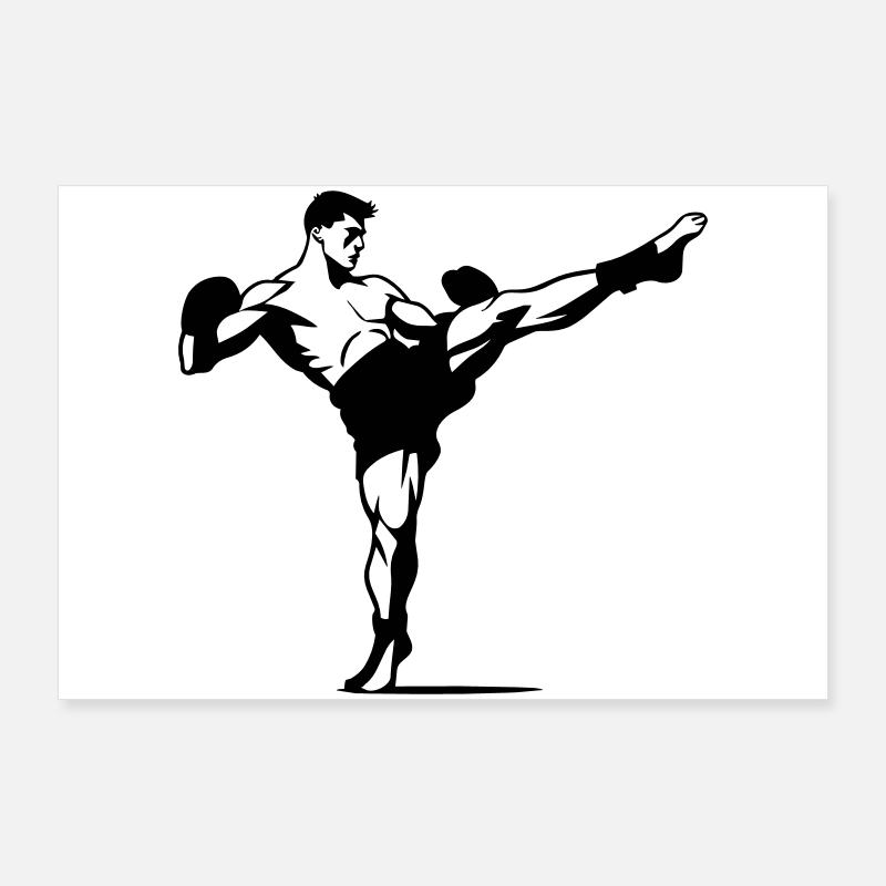 Kickboxing Poster 90 x 60 cm