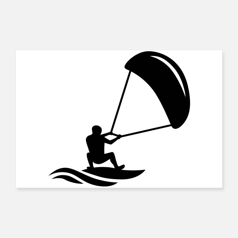Kitesurfer Poster 90x60 cm