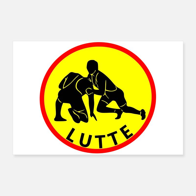 lutte Poster 90 x 60 cm