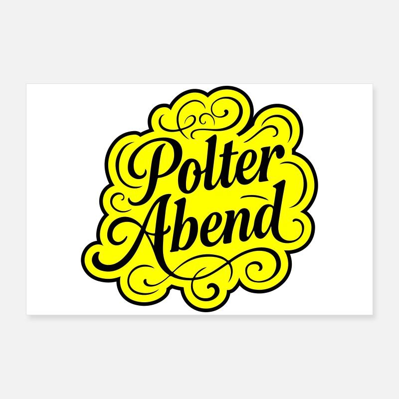 Polterabend Polterhochzeit Poster 90x60 cm