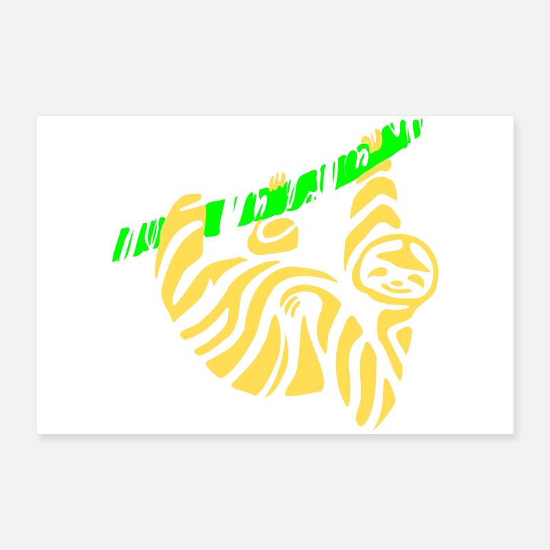 Sloth Poster 36" x 24" (90x60 cm)