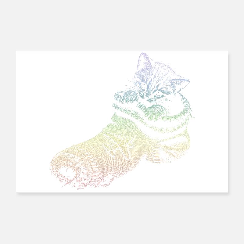 chaton Poster 90 x 60 cm