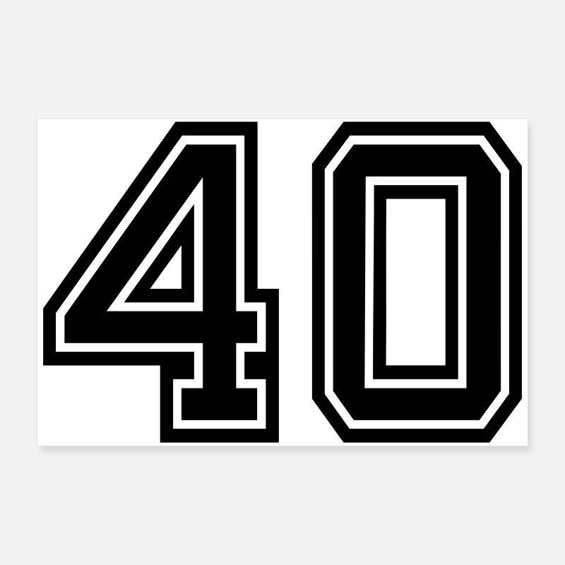 40 Poster 90 x 60 cm