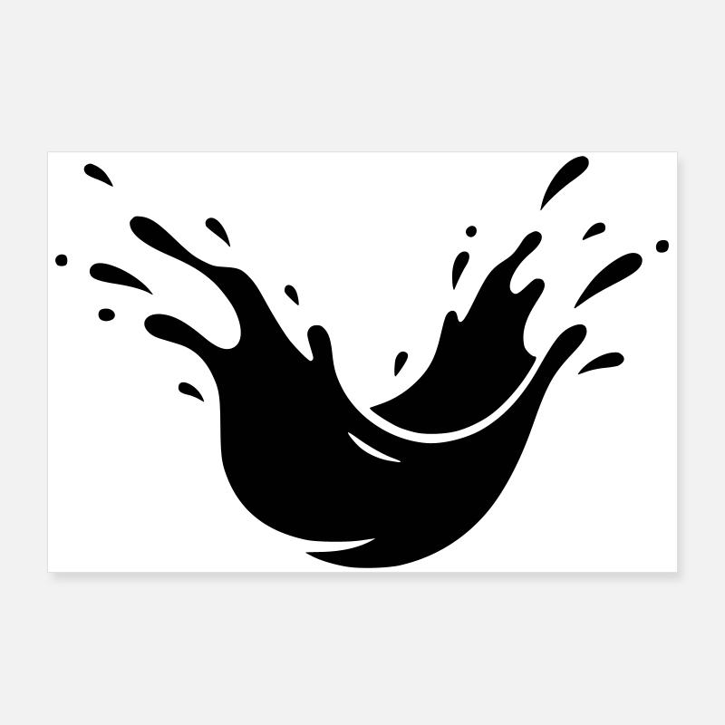 Schlamm Spritzer Dreck Splash Poster 90x60 cm