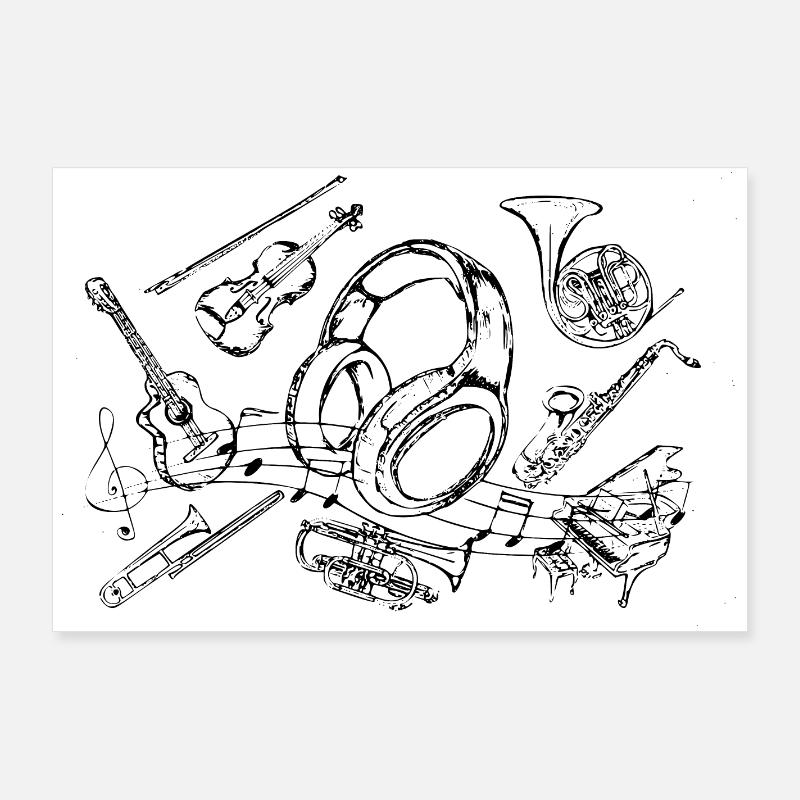 Musik Poster 90x60 cm