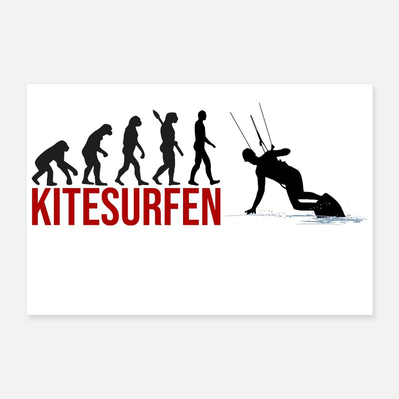 Evolution Kitesurfen Poster 90x60 cm