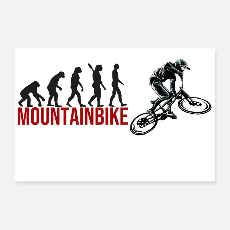 Evolution Mountainbike Poster 90x60 cm