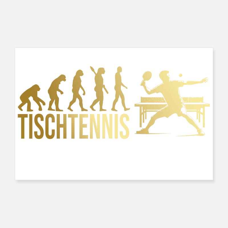 Evolution Tischtennis Poster 90x60 cm