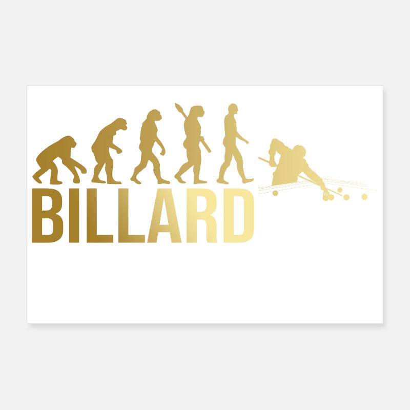 Evolution Billard Poster 90x60 cm