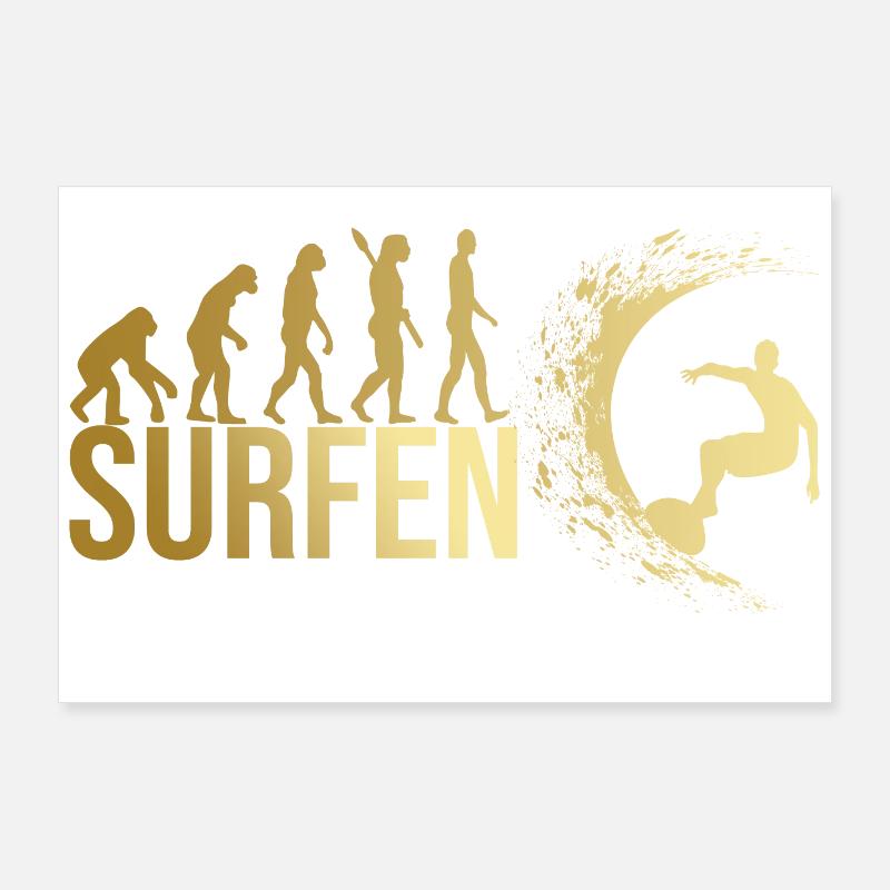 Evolution Surfen Poster 90x60 cm