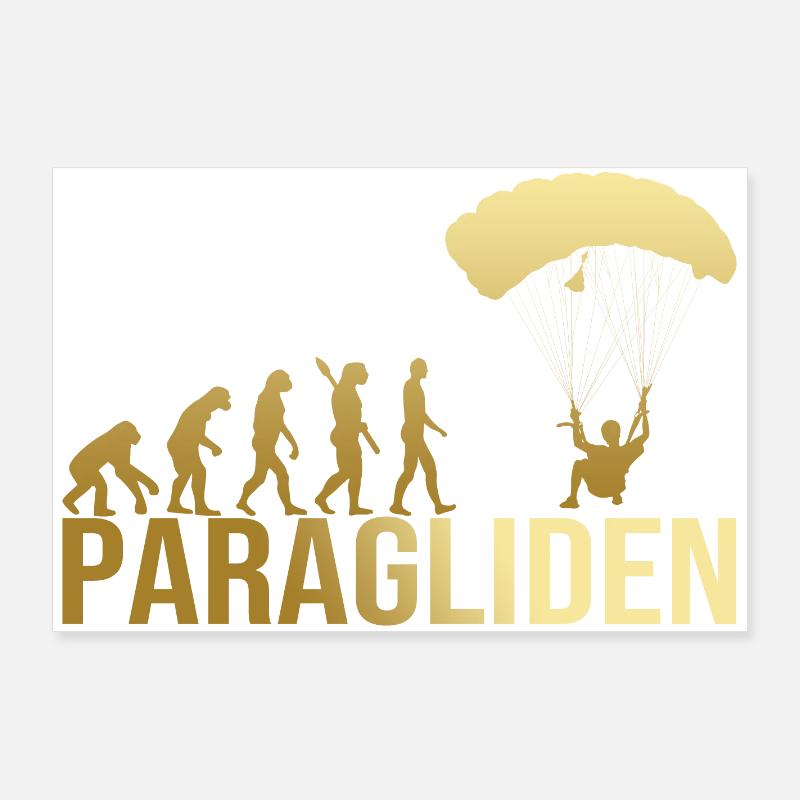 Evolution Paragliden Poster 90x60 cm