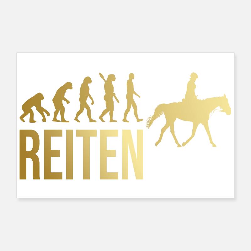 Reiten Evolution Poster 90x60 cm